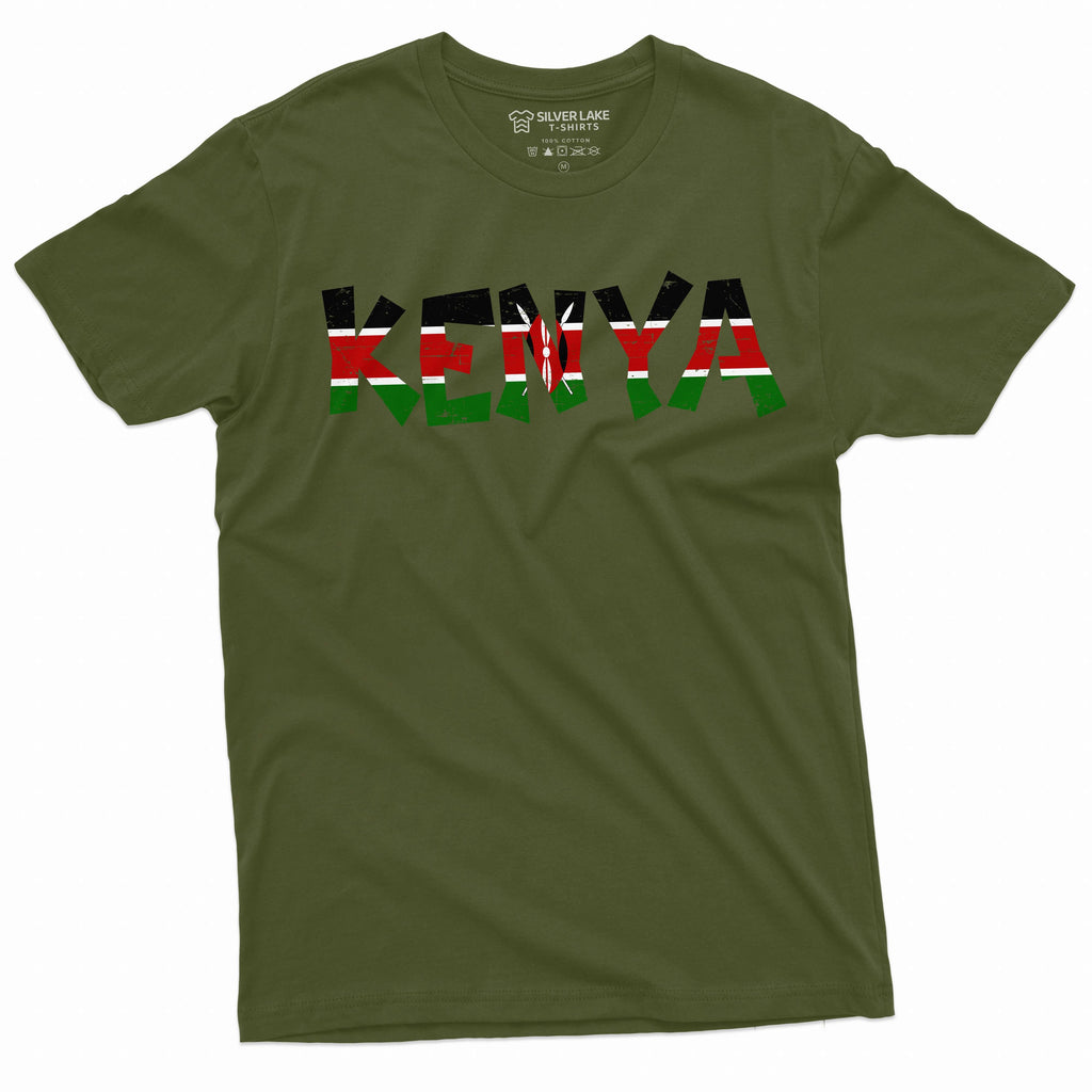 Men's Kenya T-shirt Jamhuri ya Kenyan Flag coat of arms product image 4