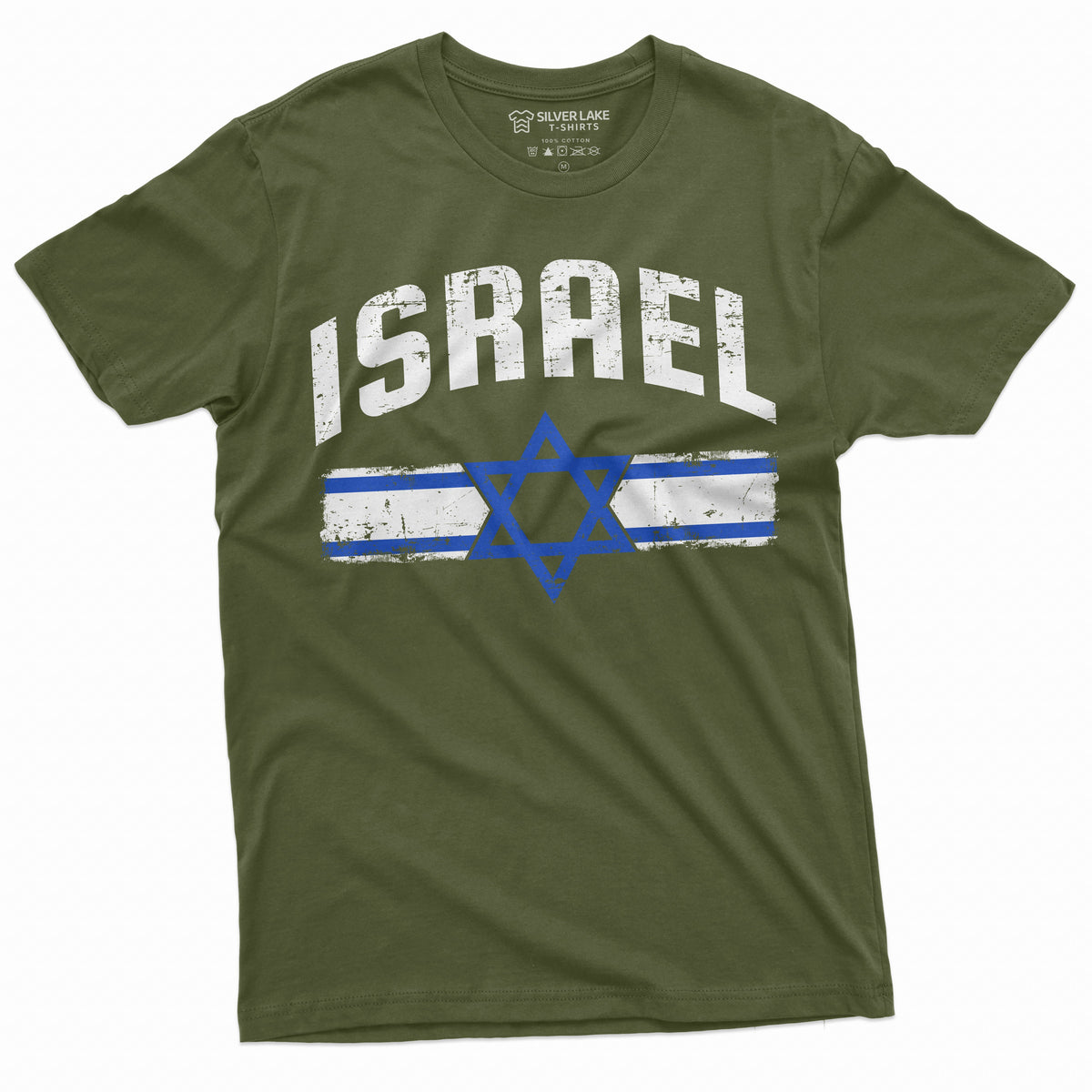 Men's Israel T-shirt Israeli Flag Coat of Arms Tee Shirt product image 10
