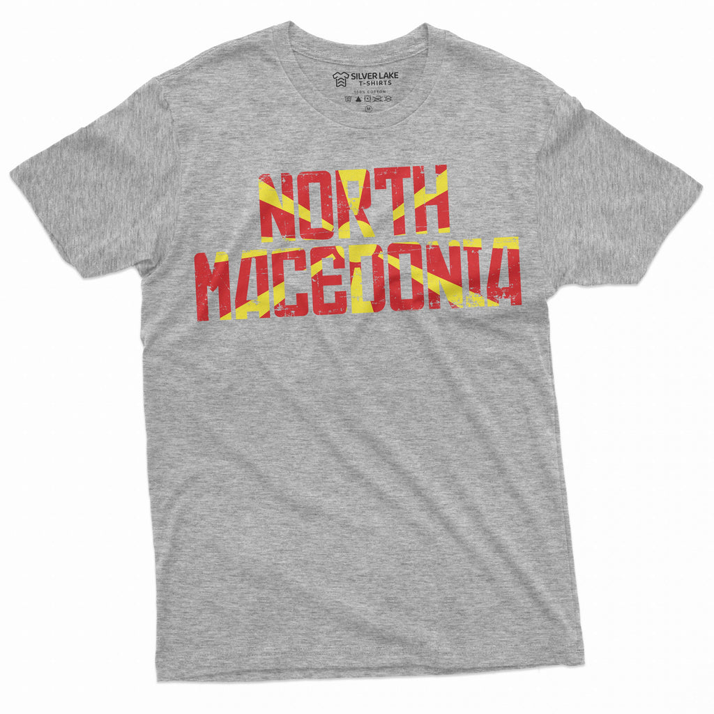 Men's North Macedonia T-shirt Country coat of arms flag tee product image 5