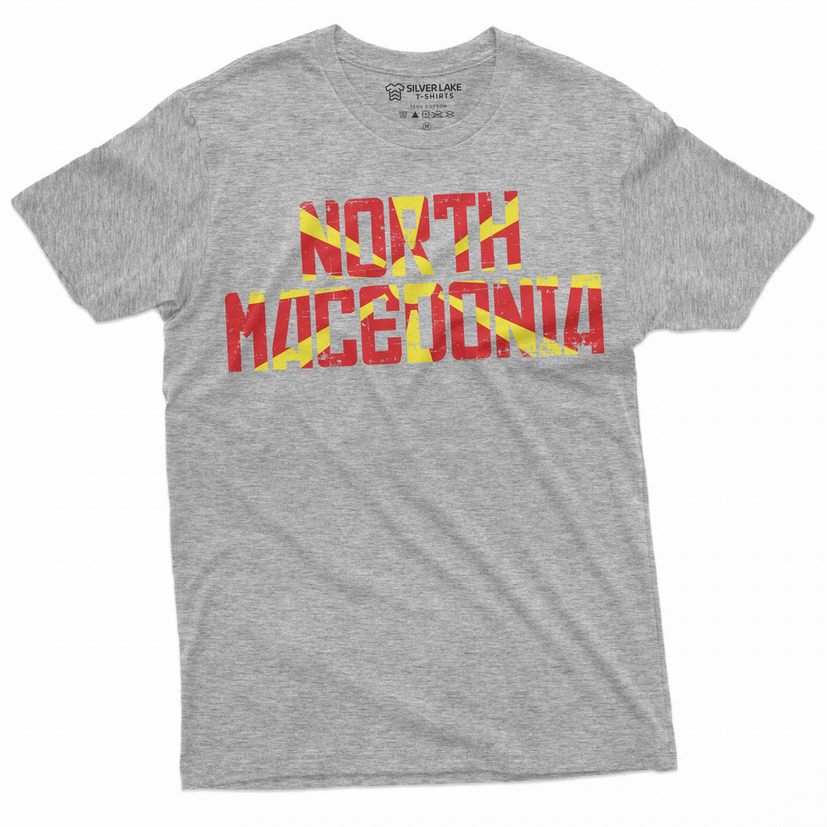 Men's North Macedonia T-shirt Country coat of arms flag tee product image 5