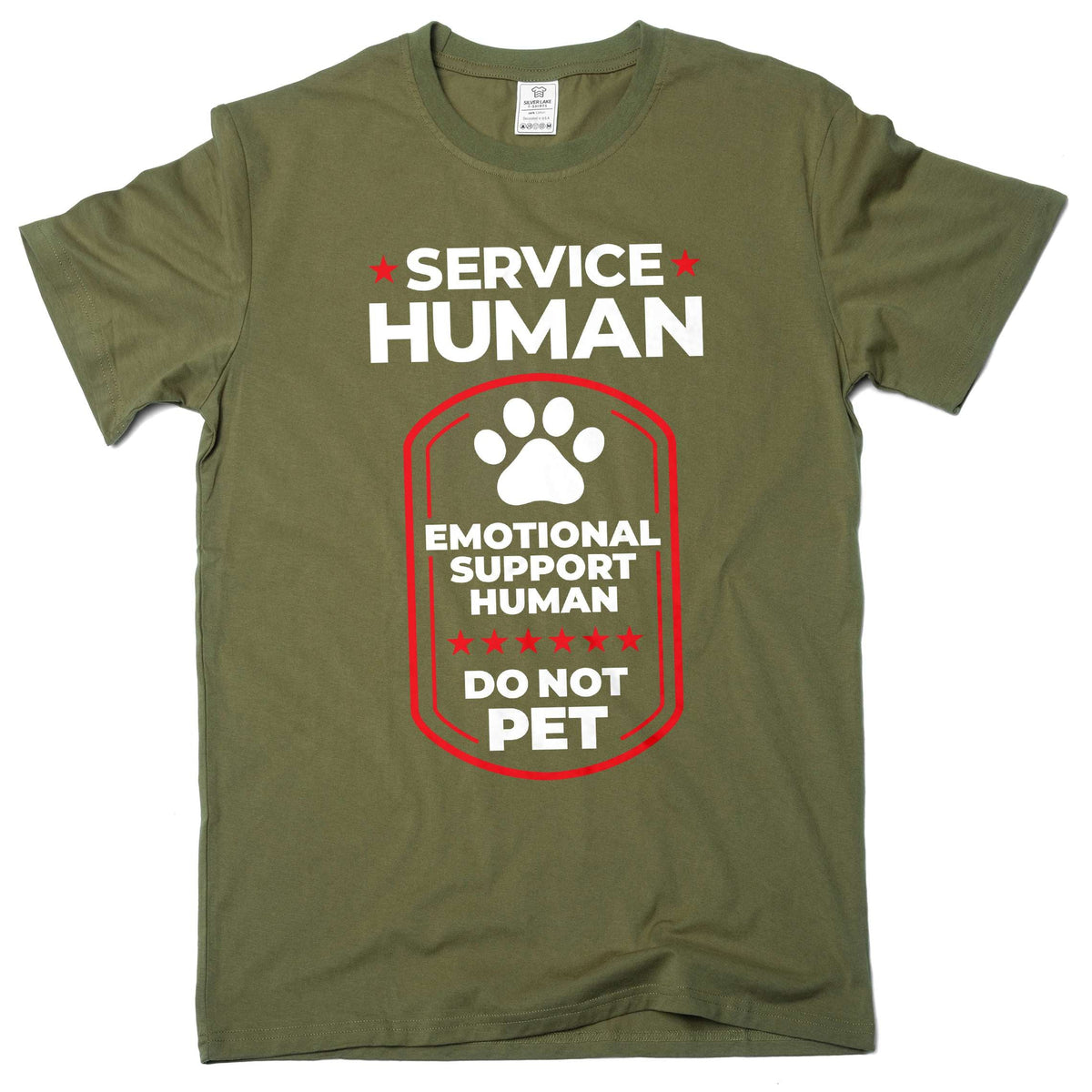 Men's Service Human Shirt Emotional Support Tee Funny product image 4