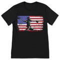 Baseball Softball Catchers Sports US American Flag T-Shirt product image 1
