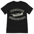 Cessna Skyhawk 172 T-Shirt, Pilot Airplane Alphabet Vintage product image 1