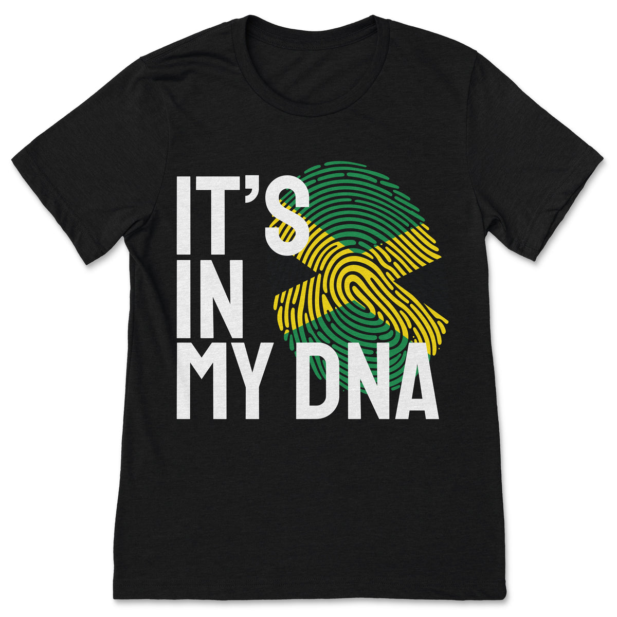 It's In My DNA Jamaica Flag Fingerprint T-Shirt Jamaican product image 1