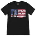 American Flag Duck Hunting T-Shirt, Hunter Gifts, Waterfowl product image 1