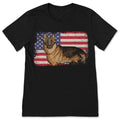 American Flag German Shepherd Dog Vintage T-Shirt, Mom Mama product image 1