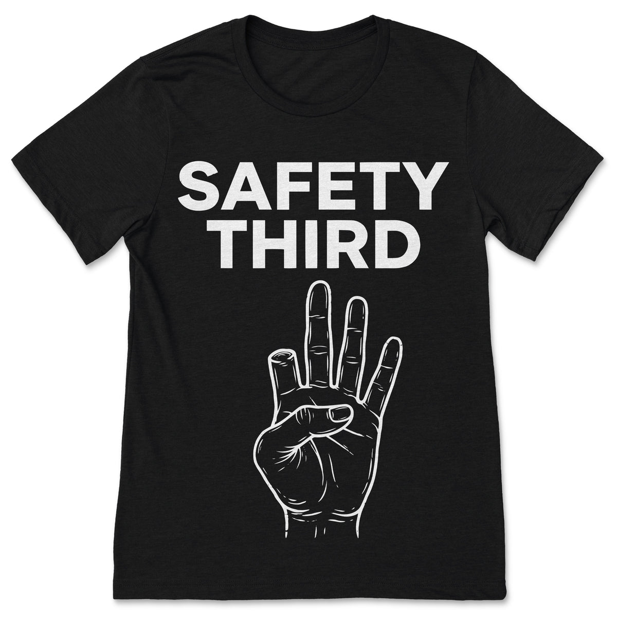 Safety Third Funny Missing Finger Shirt Construction Worker product image 1