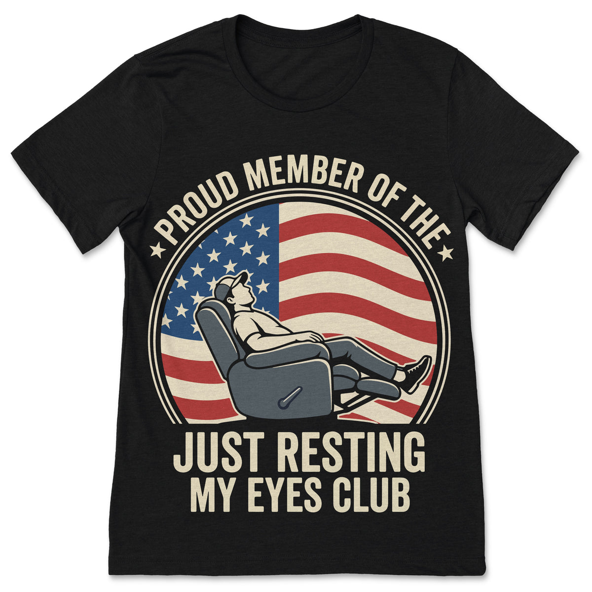 Proud Member Of The Just Resting My Eyes Club T-Shirt Funny product image 1