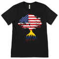American Flag Colombian Roots Colombia T-Shirt, Colombians product image 1