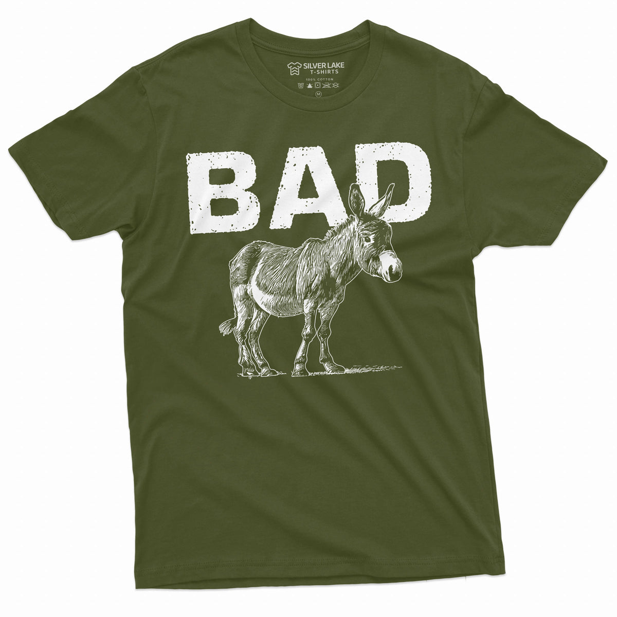 Men's Funny Badass T-shirt donkey tee shirt humorous product image 1