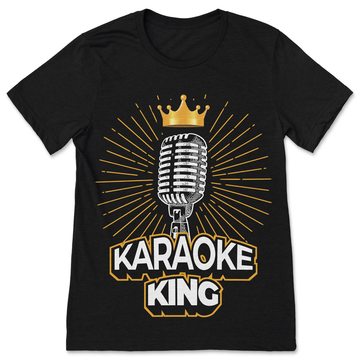 Karaoke King Microphone Singer Funny Gift T-Shirt, Perfect product image 1