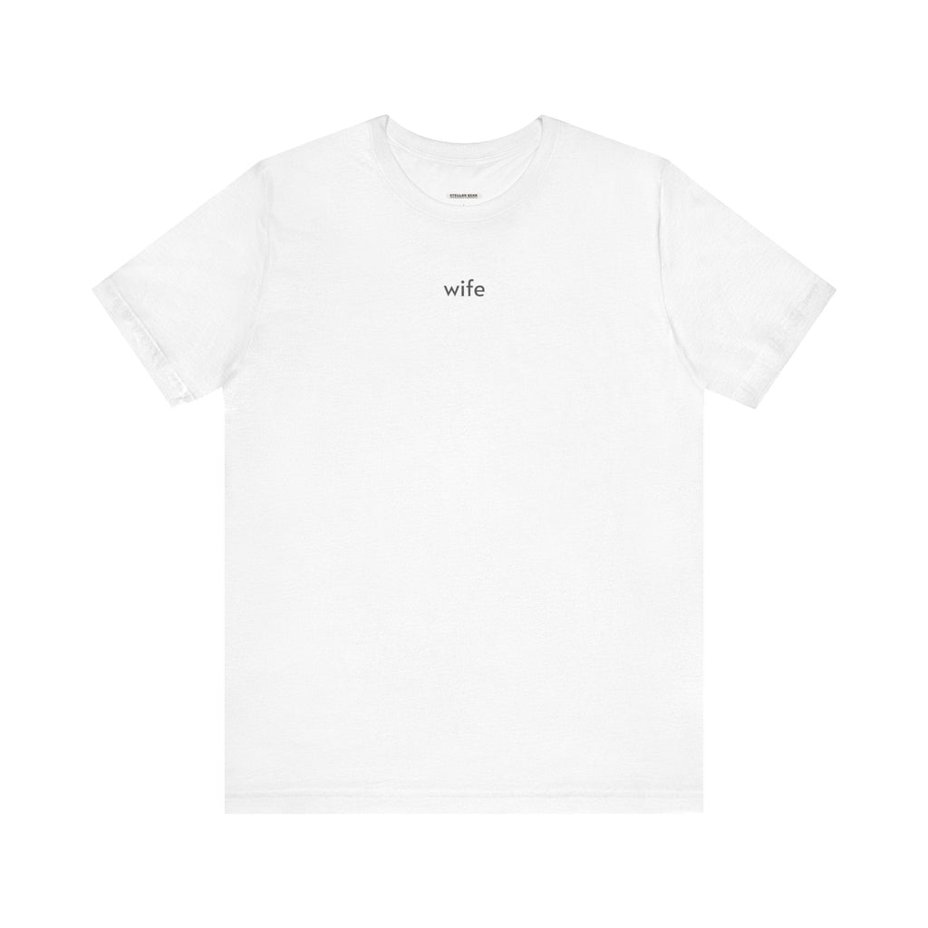Wife Minimalist Style T-Shirt for Wedding, Honeymoon product image 8