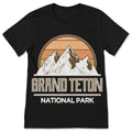 Grand Teton National Park Vintage Retro Gifts T-Shirt, US product image 1