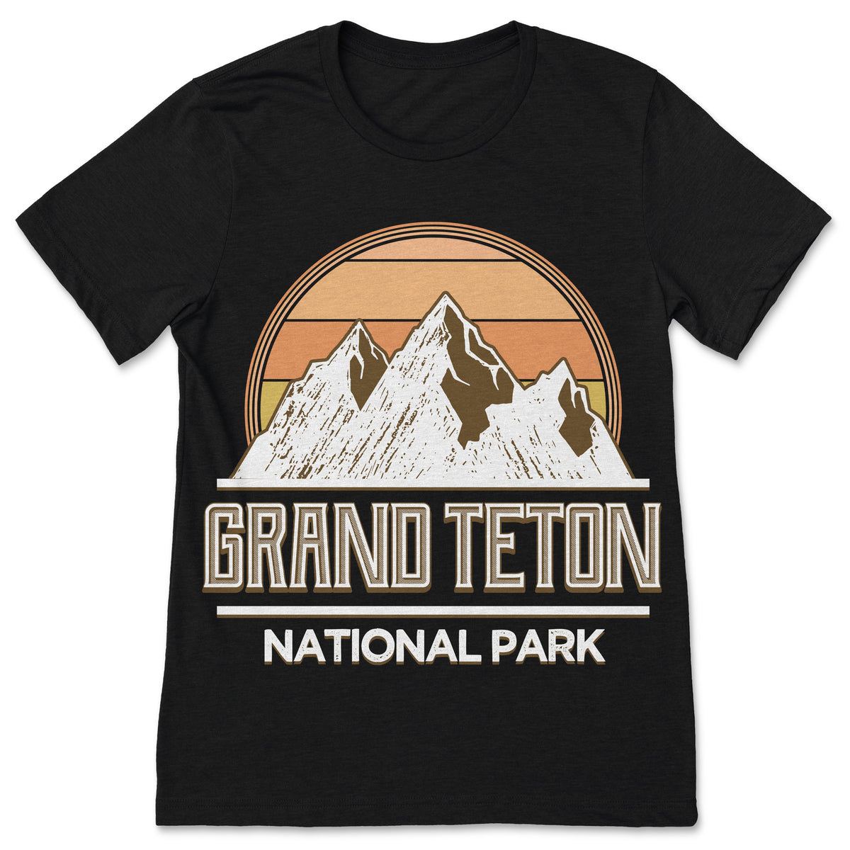 Grand Teton National Park Vintage Retro Gifts T-Shirt, US product image 1