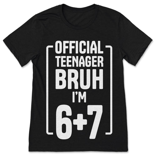 13th Birthday Boy Official Teenager T Shirt Bruh I'm 13 product image 1