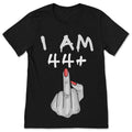 I Am 44 Plus 1 Middle Finger 44th Birthday T Shirt Funny product image 1