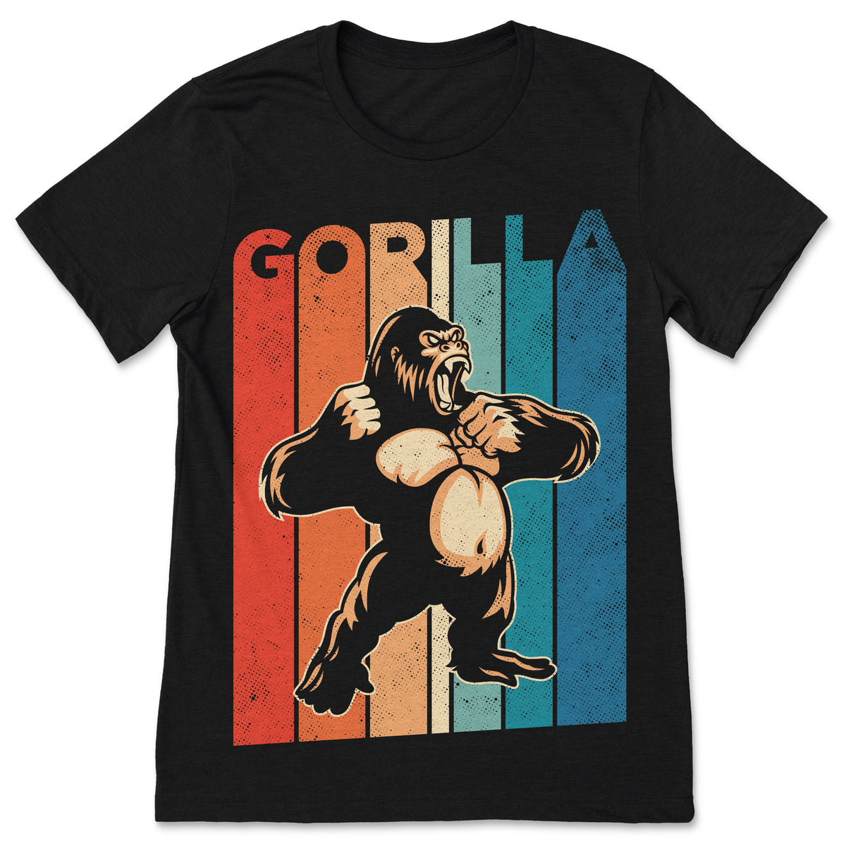 Cool Gorilla Vintage Retro T-Shirt, Gorillas Costume, Funny product image 1