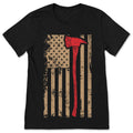 Firefighter Men's T-Shirt, American Flag T Shirt, T Shirts product image 1