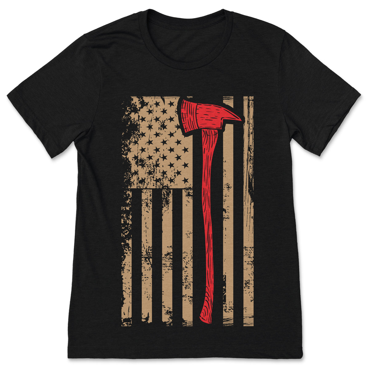 Firefighter Men's T-Shirt, American Flag T Shirt, T Shirts product image 1