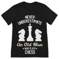 Never Underestimate An Old Man Who Plays Chess Unisex product image 1