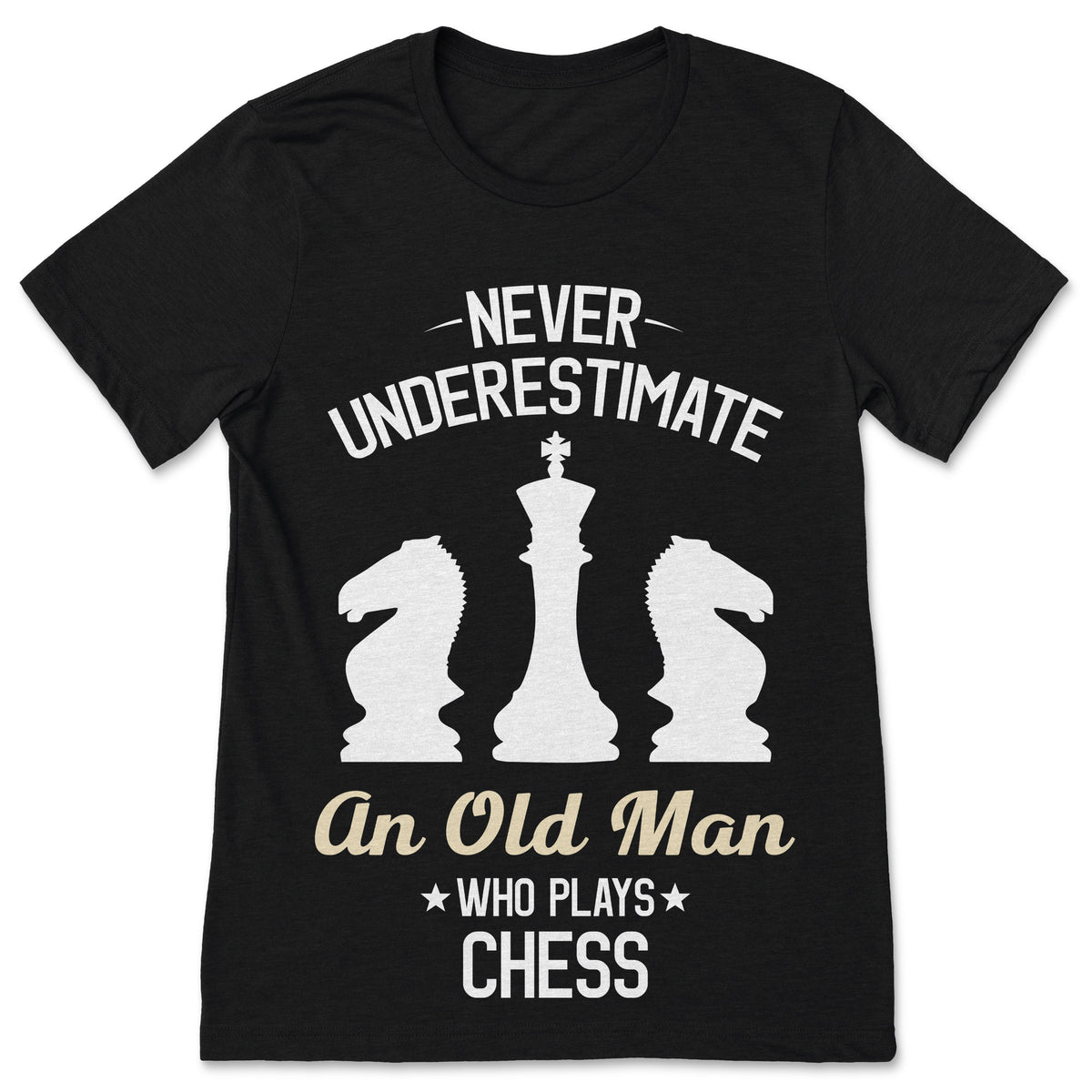 Never Underestimate An Old Man Who Plays Chess Unisex product image 1