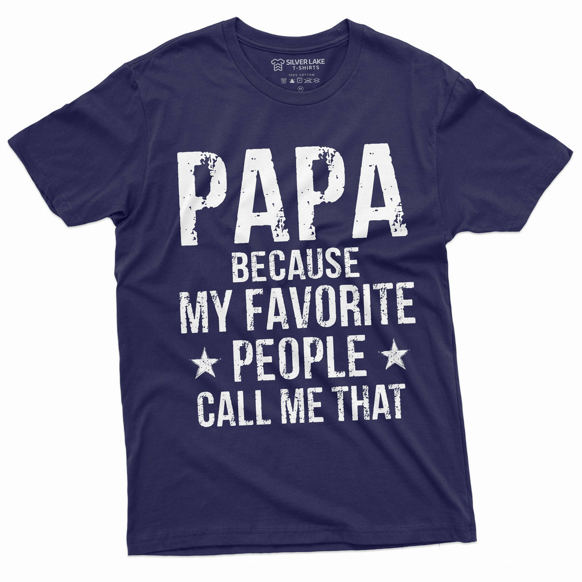 Men's Papa Favorite people T-shirt Grandfather Grandpa Gift product image 3