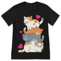Cute Cats Anime Kawaii Gift Costume T-Shirt, Cat Girls product image 1