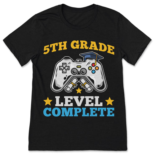 5th Grade Complete Gamer Graduation Shirt Video Game School product image 1