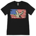 American Flag Duck Hunting T-Shirt, Hunter Gifts, Waterfowl product image 1