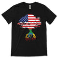 American Flag Ethiopian Roots Ethiopia T-Shirt, Ethiopians product image 1