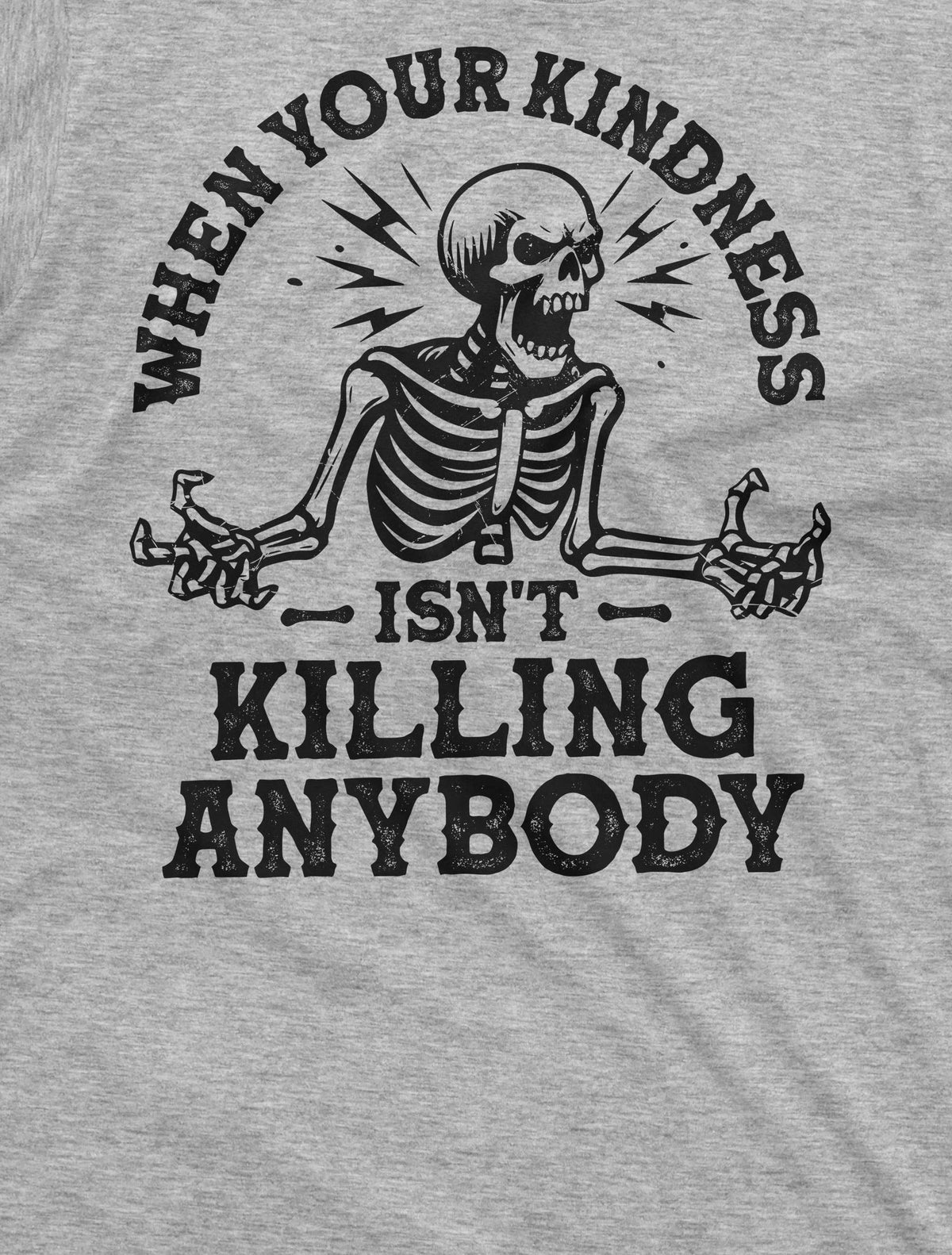 Men's funny killing with kindness T-shirt Halloween party product image 2