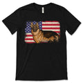 American Flag German Shepherd Dog Vintage T-Shirt, Mom Mama product image 1