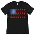 American Flag Horses T-Shirt, Equestrian Vaulting Gifts product image 1