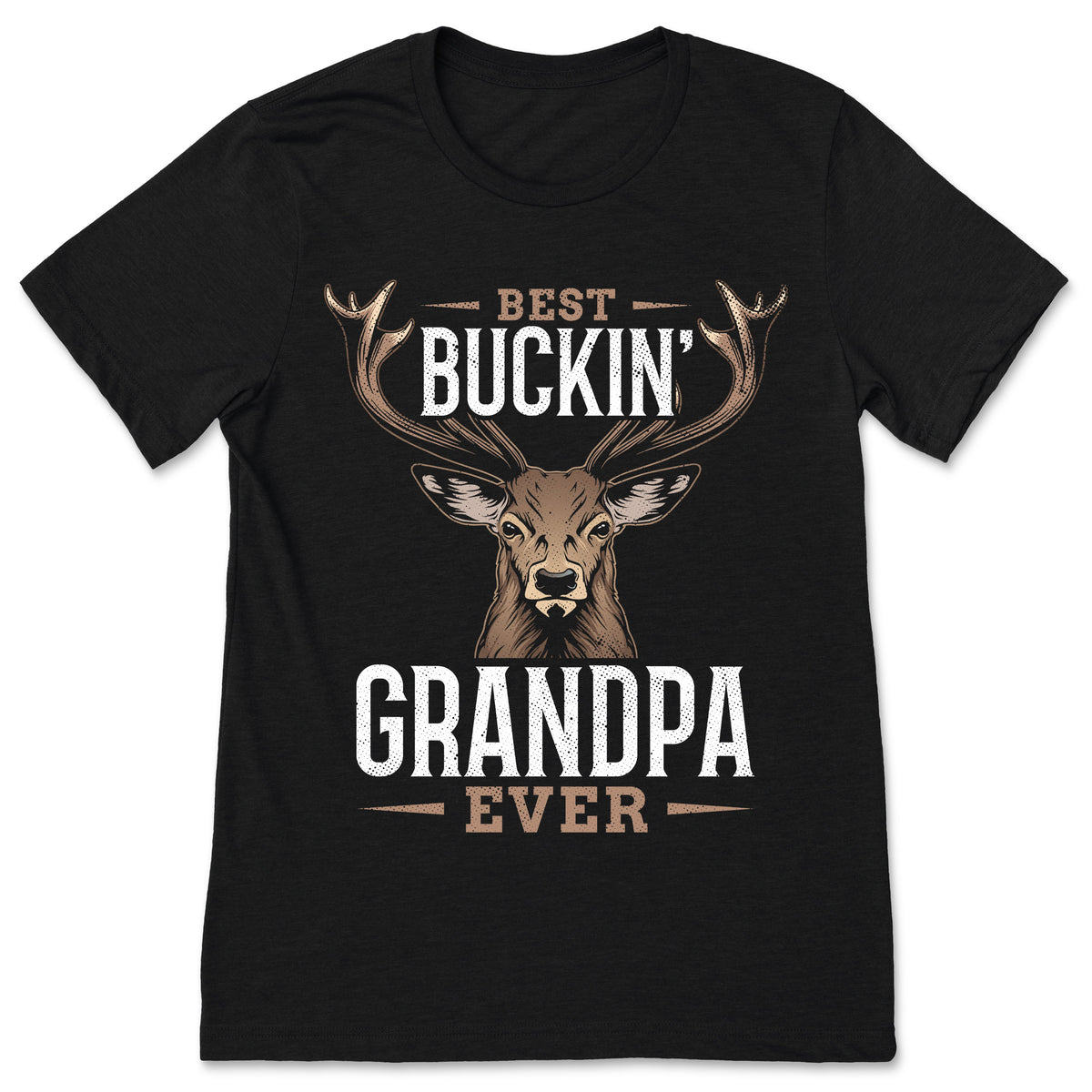 Best Buckin' Grandpa Ever T-Shirt, Deer Hunting Season product image 1
