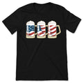 Beer American Flag 4th of July T-Shirt, Patriotic T Shirts product image 1