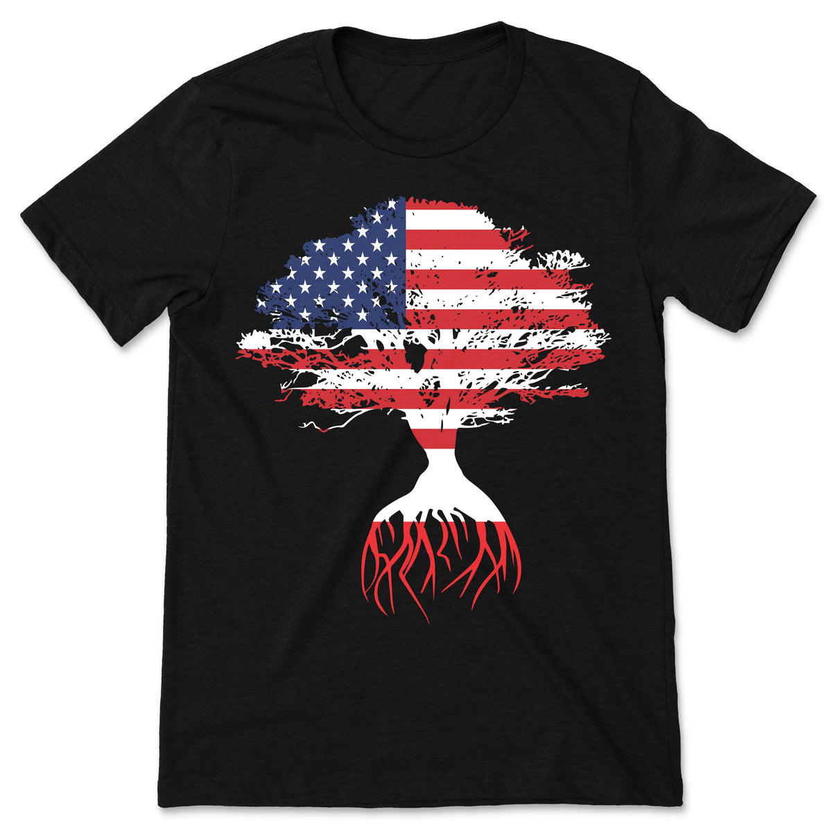 American Flag Polish Roots Poland T-Shirt, Polishs, Gifts product image 1