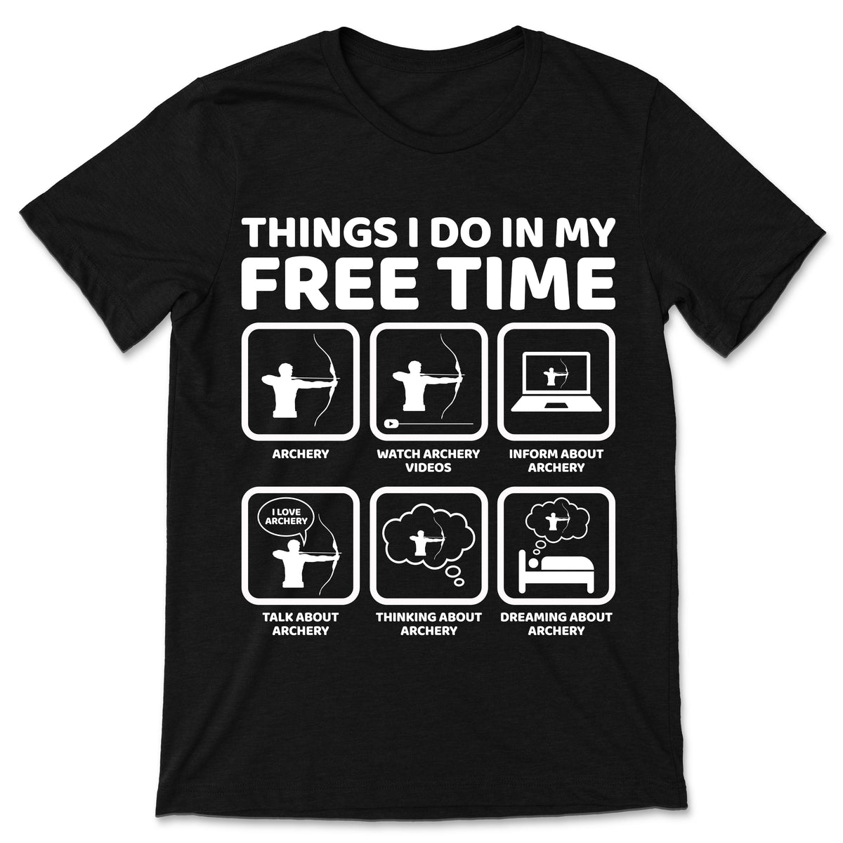 Archery Things I Do In My Free Time Funny Archer Gift product image 1