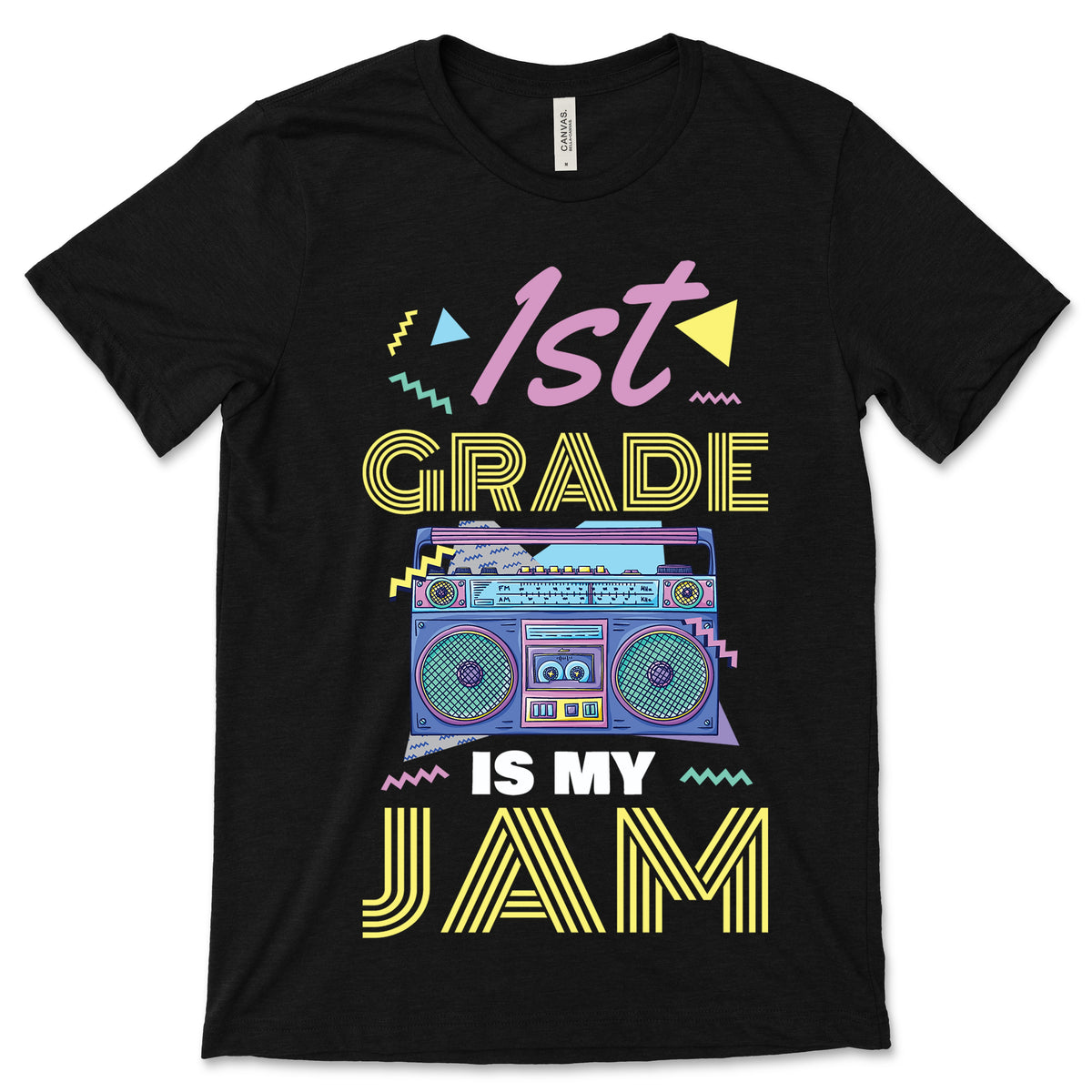 1st Grade Is My Jam One 1 Vintage 80s Boombox Teacher product image 1