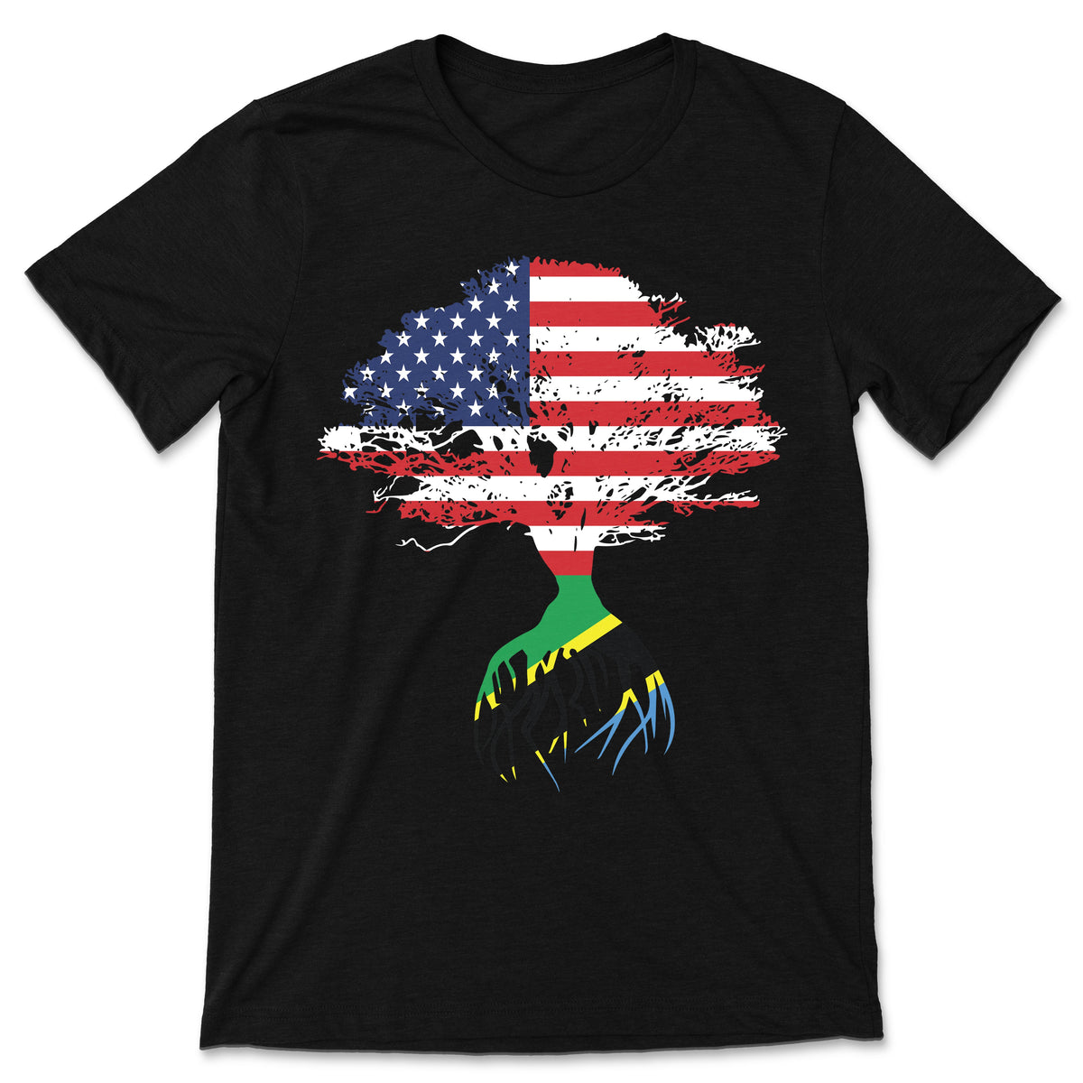 American Flag Tanzanian Roots Tanzania T-Shirt, Tanzanians product image 1