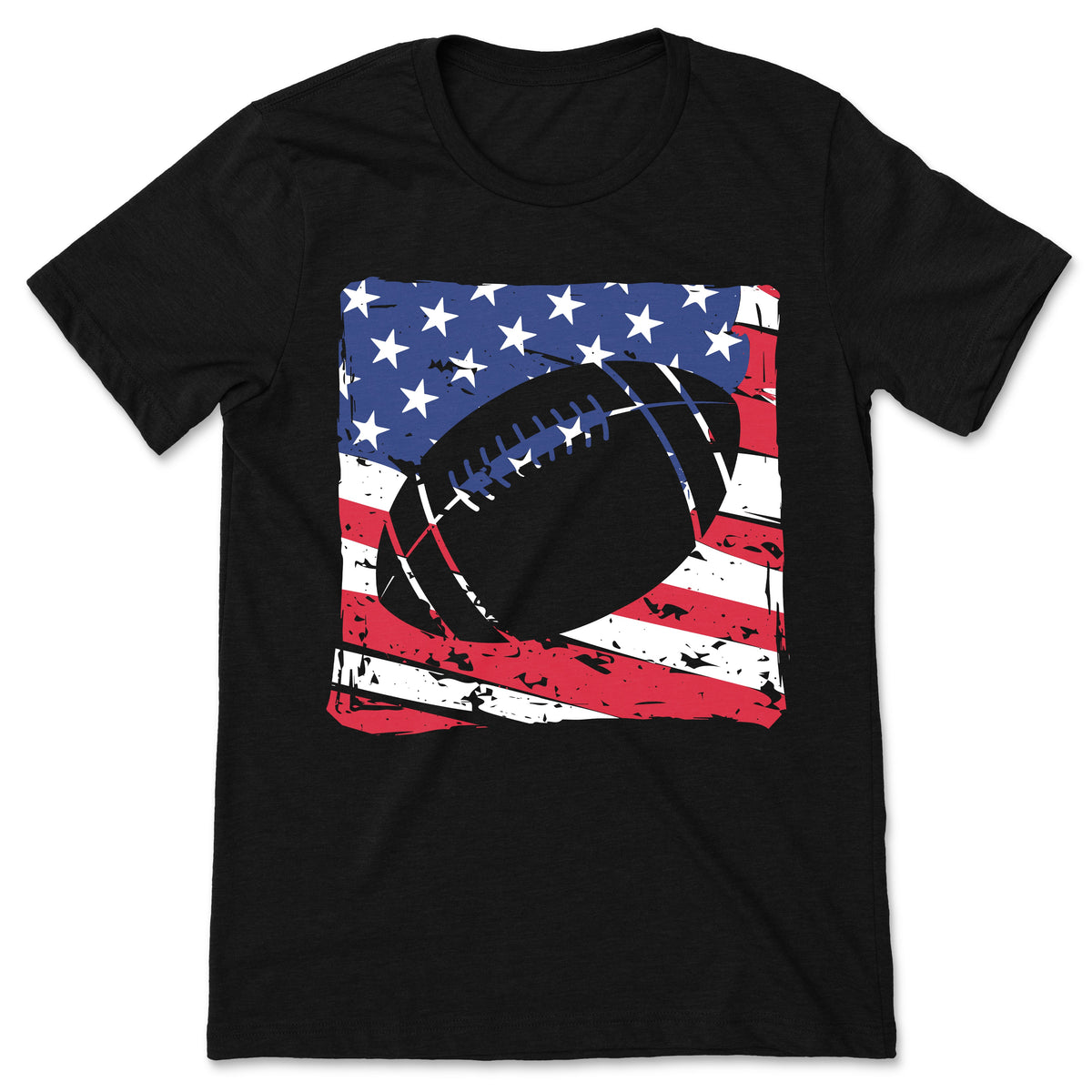 American Flag USA Football Vintage Cool T-Shirt, Players product image 1