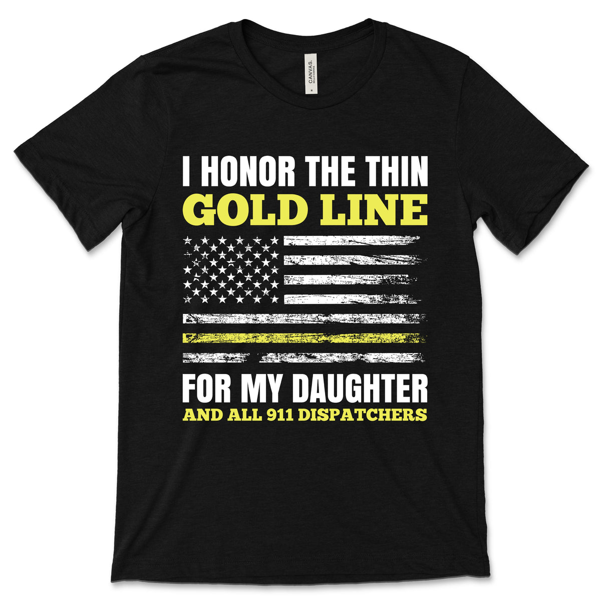 911 Dispatcher Thin Yellow Line Dispatch Funny T-Shirt product image 1