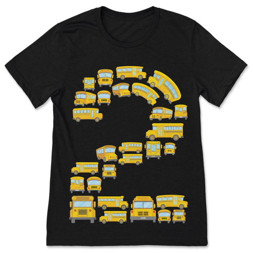 2 Year Old Toddler Birthday T-Shirt, School Bus Theme 2nd product image 1