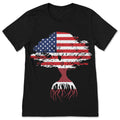 American Flag Latvian Roots Latvia T-Shirt, Latvians product image 1