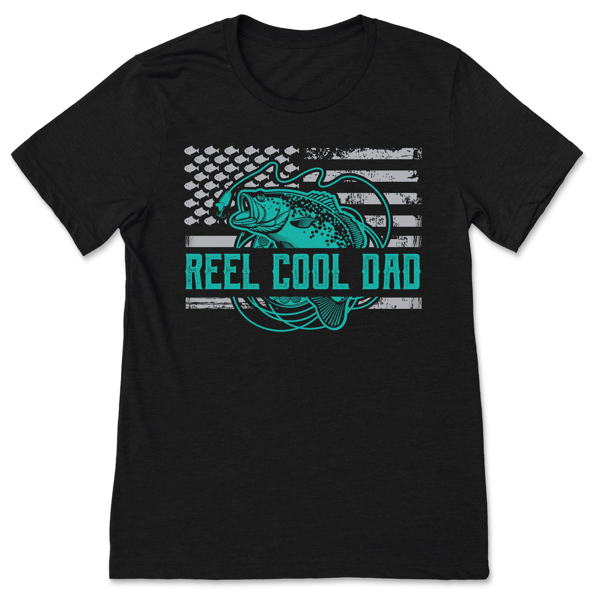 American Flag Vintage Fishing T-Shirt, Funny Fisherman tee product image 1