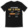 Anatomy Of A Pew Funny Weapon Gun Bullet Proof T-Shirt product image 1
