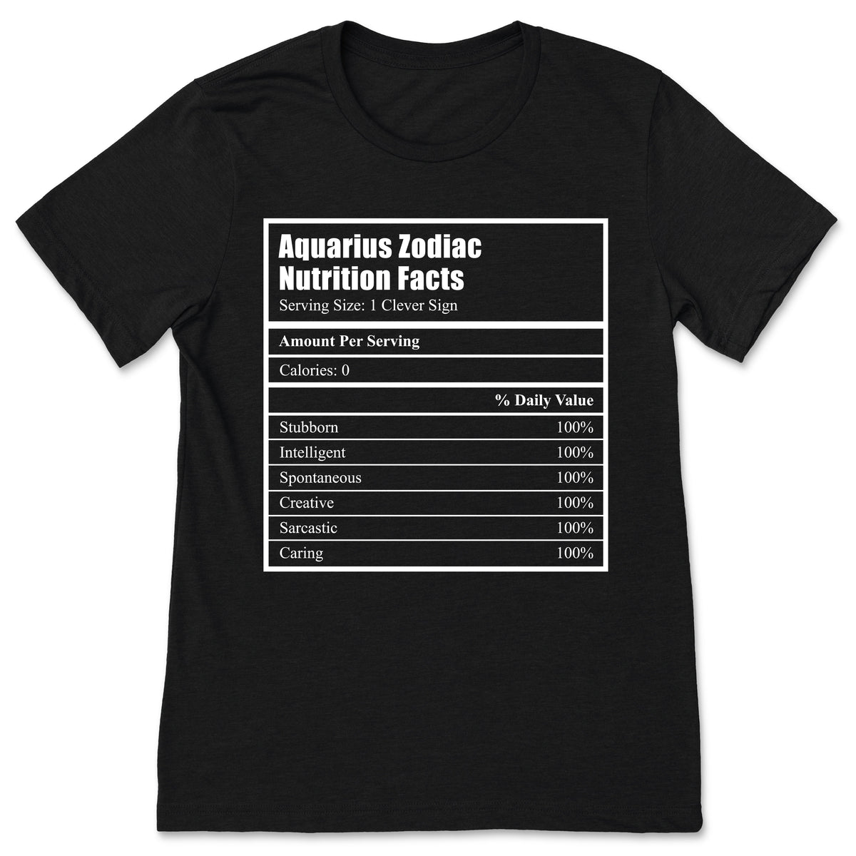 Aquarius Traits Horoscope Zodiac Sign T-Shirt, Cute Gift product image 1
