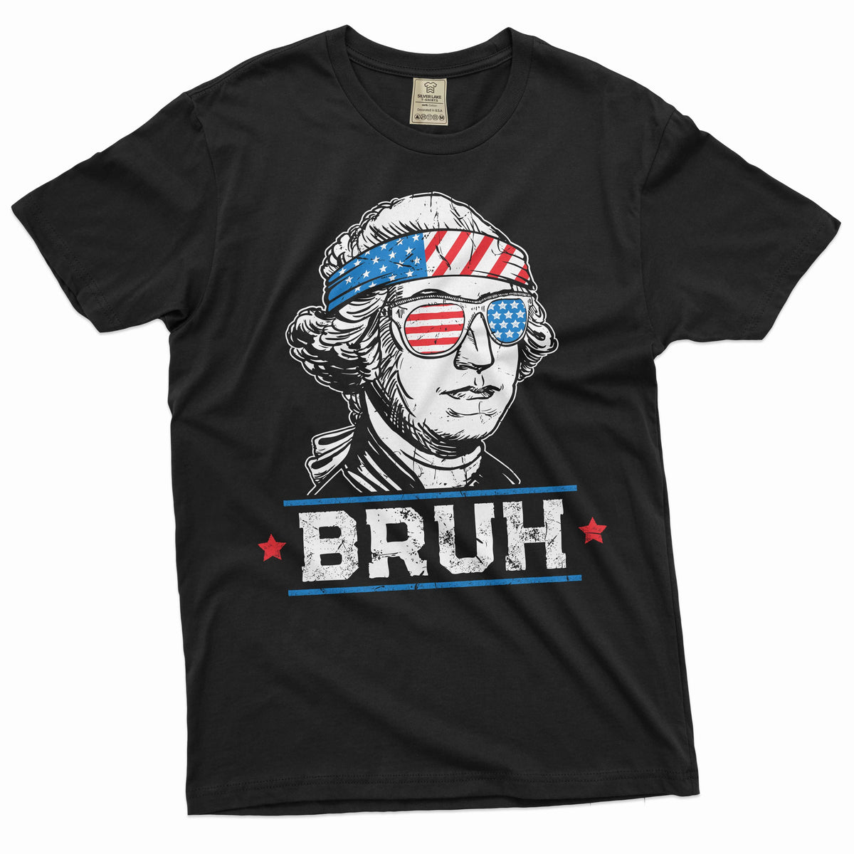 Men's 4th Funny Washington T-shirt George bruh USA product image 2