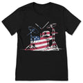American Flag Drum Set Shirt, Patriotic Drummer TShirt, USA product image 1