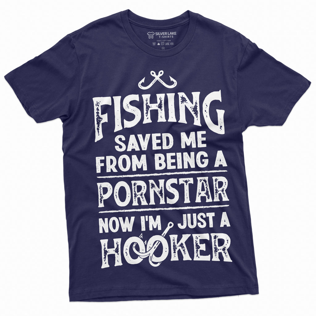 Mens Funny Fishing Tee Shirt Fisherman Gifts Humorous Fish product image 9