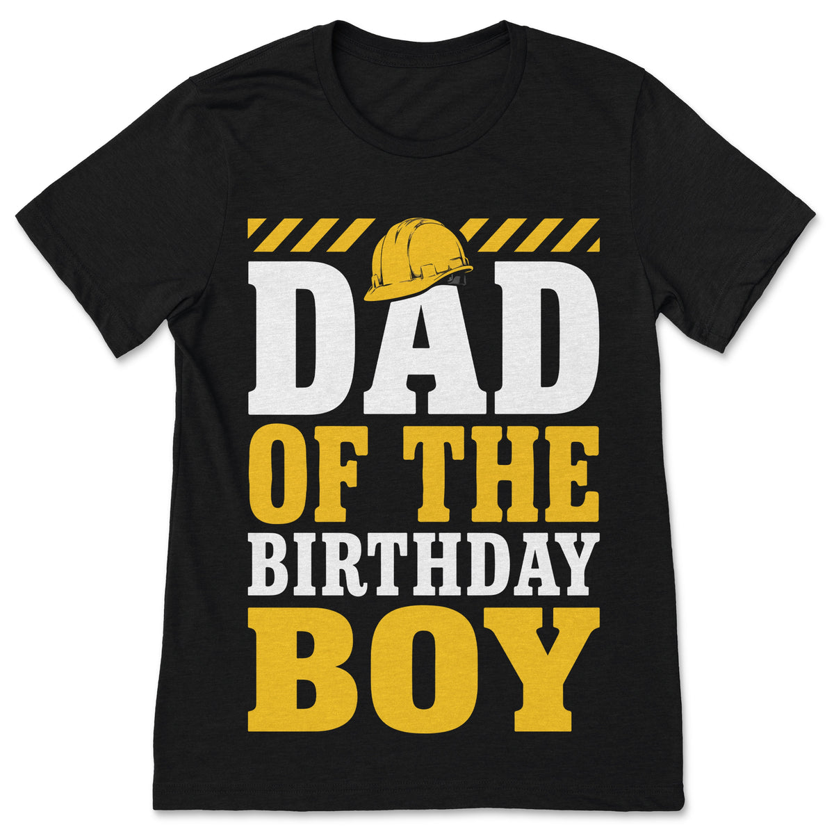 Dad of the Birthday Boy Construction Birthday Party Hard Hat T-Shirt Builder Theme Gift Tee Apparel